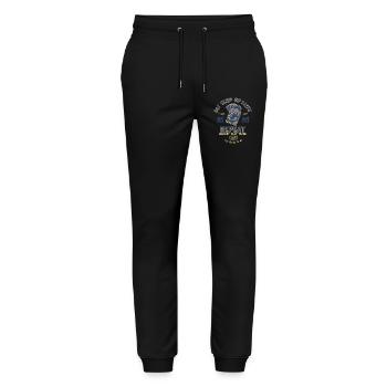 Eat Sleep Rip Packs Trading Cards Repeat - Stanley/Stella Mover Unisex Organic Jogging Trousers - black - Front - Marisol (170cm) & Nik (191cm)