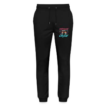 Amsterdam Party Crew - Stanley/Stella Mover Unisex Organic Jogging Trousers - black - Front - Marisol (170cm) & Nik (191cm)