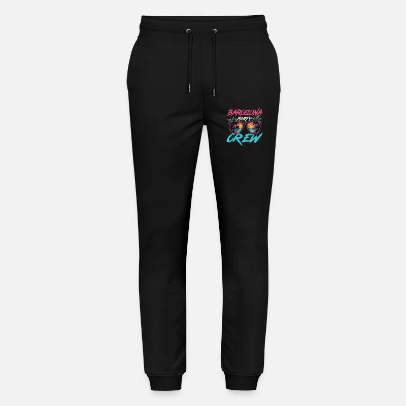 Barcelone Party Crew - Pantalon de jogging bio MOVER Stanley/Stella unisexe - noir