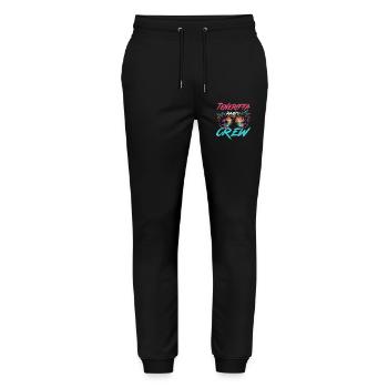 Teneriffa Party Crew - Stanley/Stella Unisex Bio Jogginghose Mover  - Schwarz - Vorne - Marisol (170cm) & Nik (191cm)