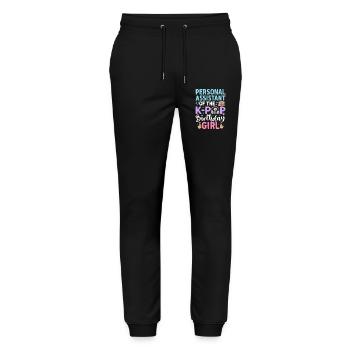 Personal Assistant Of The K Pop Birthday - Stanley/Stella Mover Unisex Organic Jogging Trousers - black - Front - Marisol (170cm) & Nik (191cm)