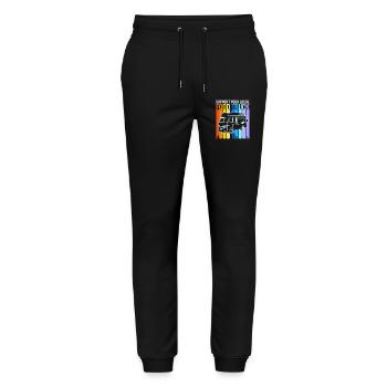 Camion de Snacks Food - Pantalon de jogging bio MOVER Stanley/Stella unisexe - noir - Devant - Marisol (170cm) & Nik (191cm)