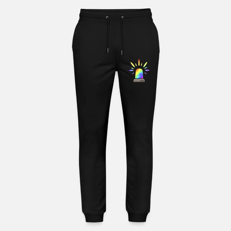 Lumière d’alerte de Sirène arc-en-ciel - Pantalon de jogging bio MOVER Stanley/Stella unisexe - noir