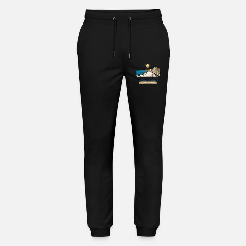 Canet en Roussillon - Promenade Méditerranéenne - Pantalon de jogging bio MOVER Stanley/Stella unisexe - noir