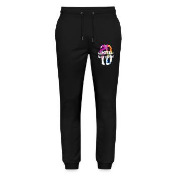LIMITED EDITION 2010 16 JAHRE 16. GEBURTSTAG - Stanley/Stella Unisex Bio Jogginghose Mover  - Schwarz - Vorne - Marisol (170cm) & Nik (191cm)
