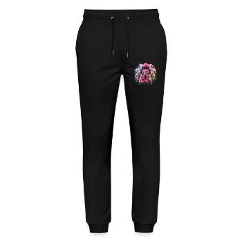Don de la tarentule chilie - Pantalon de jogging bio MOVER Stanley/Stella unisexe - noir - Devant - Marisol (170cm) & Nik (191cm)