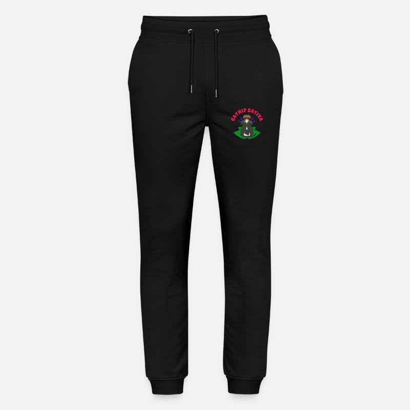 Herbe à chat Sativa - Pantalon de jogging bio MOVER Stanley/Stella unisexe - noir