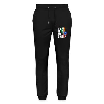 DNA-Stolz: Italienischer Puerto-Ricaner - Stanley/Stella Unisex Bio Jogginghose Mover  - Schwarz - Vorne - Marisol (170cm) & Nik (191cm)