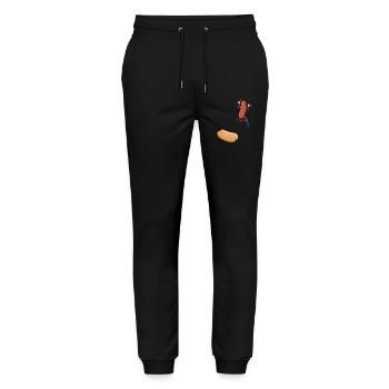 Hot Dog, Sausages, BBQ, Grilling, Griller - Stanley/Stella Mover Unisex Organic Jogging Trousers - black - Front - Marisol (170cm) & Nik (191cm)