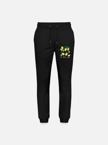 La Dolce Vita Zitronen - Stanley/Stella Unisex Bio Jogginghose Mover  - Schwarz