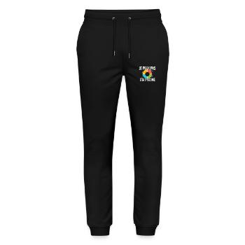 Je peux pas j’ai piscine - Pantalon de jogging bio MOVER Stanley/Stella unisexe - noir - Devant - Marisol (170cm) & Nik (191cm)