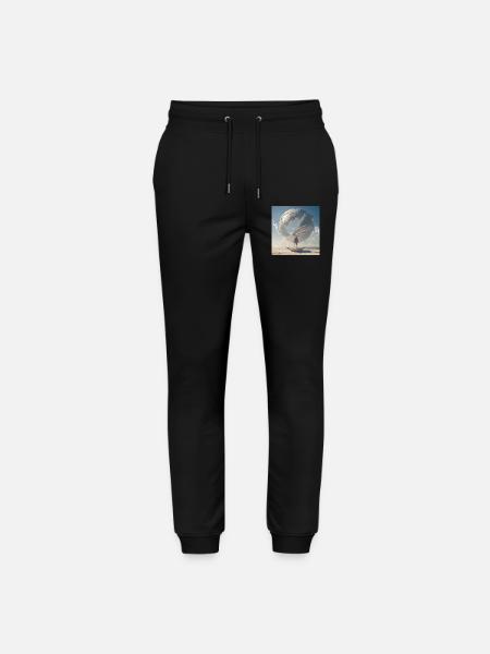 Boxer devant la spirale orbitale - Pantalon de jogging bio MOVER Stanley/Stella unisexe - noir