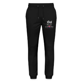 Bol Croatia Streetwear Travel Souvenir - Stanley/Stella Mover Unisex Organic Jogging Trousers - black - Front - Marisol (170cm) & Nik (191cm)