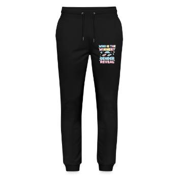 Révélation du sexe : Qui est le gagnant de la baby shower - Pantalon de jogging bio MOVER Stanley/Stella unisexe - noir - Devant - Marisol (170cm) & Nik (191cm)