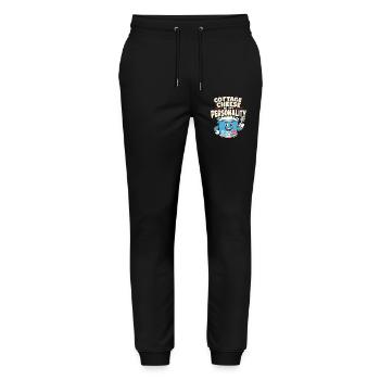 Cadeau de collation riche en protéines pour les amateurs de gastronomie - Pantalon de jogging bio MOVER Stanley/Stella unisexe - noir - Devant - Marisol (170cm) & Nik (191cm)