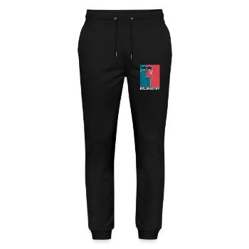Bullmastiff Dog - Stanley/Stella Mover Unisex Organic Jogging Trousers - black - Front - Marisol (170cm) & Nik (191cm)