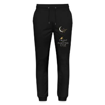 Confiance Falling Leaf - Pantalon de jogging bio MOVER Stanley/Stella unisexe - noir - Devant - Marisol (170cm) & Nik (191cm)