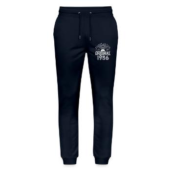 70th birthday, 70 years - Stanley/Stella Mover Unisex Organic Jogging Trousers - navy - Front - Marisol (170cm) & Nik (191cm)