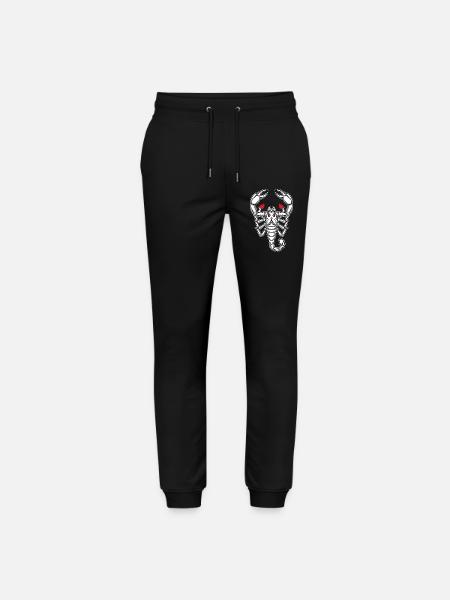 Skorpion-Maskottchen-Logo Sportspiel - Stanley/Stella Unisex Bio Jogginghose Mover - Schwarz