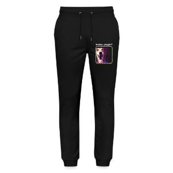 Ist das Jungle – Funny Dog Jungle Dnb - Stanley/Stella Unisex Bio Jogginghose Mover  - Schwarz - Vorne - Marisol (170cm) & Nik (191cm)