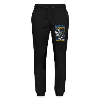 Last Call For Freedom Bachelor Party - Stanley/Stella Mover Unisex Organic Jogging Trousers - black - Front - Marisol (170cm) & Nik (191cm)