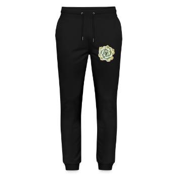 Pastel Succulent Photo - Echeveria Plant Art - Stanley/Stella Mover Unisex Organic Jogging Trousers - black - Front - Marisol (170cm) & Nik (191cm)