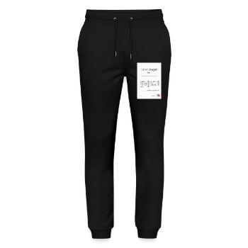 Lehrer Zeugnis Lustiges Abschiedsgeschenk - Stanley/Stella Unisex Bio Jogginghose Mover  - Schwarz - Vorne - Marisol (170cm) & Nik (191cm)