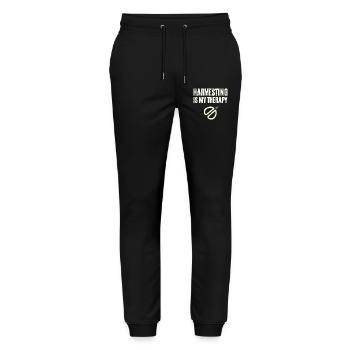 Harvesting Is My Therapy - Stanley/Stella Mover Unisex Organic Jogging Trousers - black - Front - Marisol (170cm) & Nik (191cm)