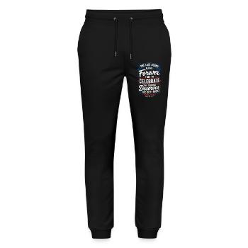 One Last Round Before Forever - Stanley/Stella Mover Unisex Organic Jogging Trousers - black - Front - Marisol (170cm) & Nik (191cm)