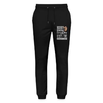 Hobby Horsing Riding Every Day - Stanley/Stella Mover Unisex Organic Jogging Trousers - black - Front - Marisol (170cm) & Nik (191cm)