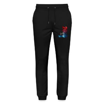 21st Birthday Gift Original July 2006 - Stanley/Stella Mover Unisex Organic Jogging Trousers - black - Front - Marisol (170cm) & Nik (191cm)
