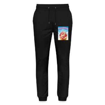 Eis für kalte Tage - Stanley/Stella Unisex Bio Jogginghose Mover  - Schwarz - Vorne - Marisol (170cm) & Nik (191cm)