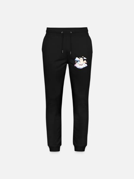 Wolkenlamm im Traumlicht - Stanley/Stella Unisex Bio Jogginghose Mover - Schwarz