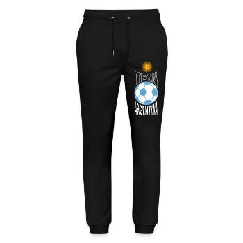 Argentine Football Team Sun Ball - Stanley/Stella Mover Unisex Organic Jogging Trousers - black - Front - Marisol (170cm) & Nik (191cm)