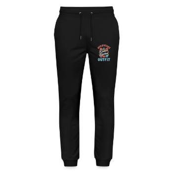 Offizielles Kindergarten Outfit Erzieherin Spruch - Stanley/Stella Unisex Bio Jogginghose Mover  - Schwarz - Vorne - Marisol (170cm) & Nik (191cm)