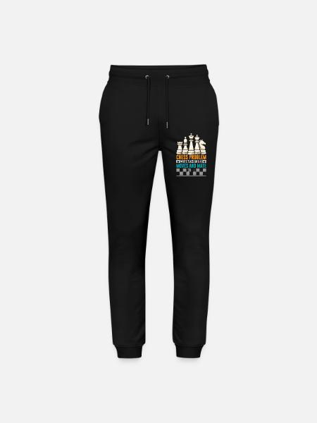 Chess Chess Player Chessboard - Stanley/Stella Mover Unisex Organic Jogging Trousers - black