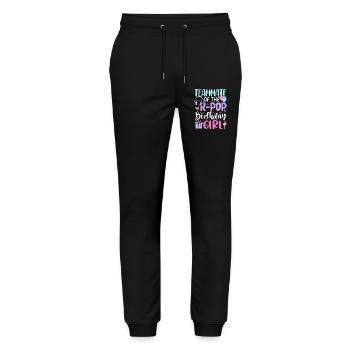 Teammate Of The K-Pop Birthday Girl - Stanley/Stella Mover Unisex Organic Jogging Trousers - black - Front - Marisol (170cm) & Nik (191cm)