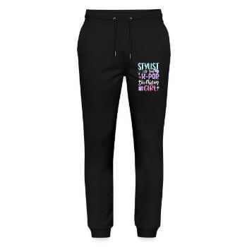 Stylist of The K-Pop Birthday Girl - Stanley/Stella Mover Unisex Organic Jogging Trousers - black - Front - Marisol (170cm) & Nik (191cm)