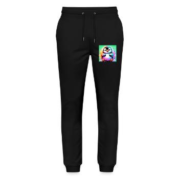 pingouin - Pantalon de jogging bio MOVER Stanley/Stella unisexe - noir - Devant - Marisol (170cm) & Nik (191cm)