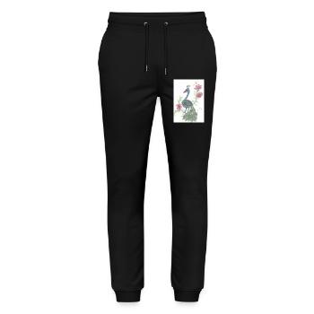 Peacock - Stanley/Stella Unisex Bio Jogginghose Mover  - Schwarz - Vorne - Marisol (170cm) & Nik (191cm)