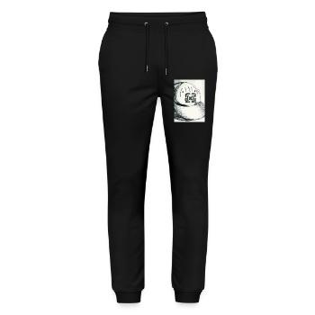 Tuque fait de nuances grises - Pantalon de jogging bio MOVER Stanley/Stella unisexe - noir - Devant - Marisol (170cm) & Nik (191cm)