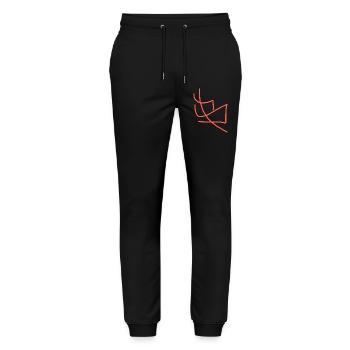 Résumé B - Pantalon de jogging bio MOVER Stanley/Stella unisexe - noir - Devant - Marisol (170cm) & Nik (191cm)