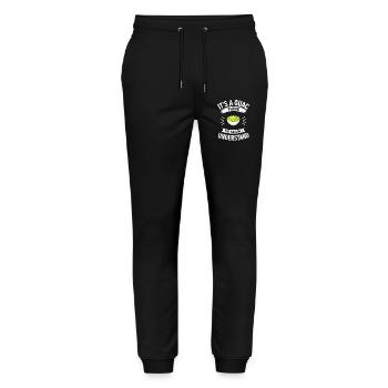 Cadeaux de trempette de guacamole - Pantalon de jogging bio MOVER Stanley/Stella unisexe - noir - Devant - Marisol (170cm) & Nik (191cm)