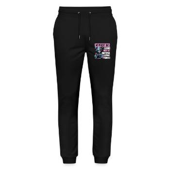 Pastel Goth Soft Goth Gaming Gamer - Pantalon de jogging bio MOVER Stanley/Stella unisexe - noir - Devant - Marisol (170cm) & Nik (191cm)