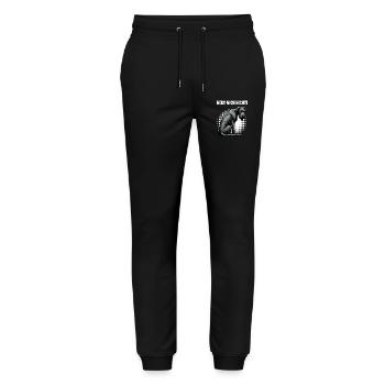 Nerv Mich Nicht Irischer Wolfshund Wolfshundhalter - Stanley/Stella Unisex Bio Jogginghose Mover  - Schwarz - Vorne - Marisol (170cm) & Nik (191cm)