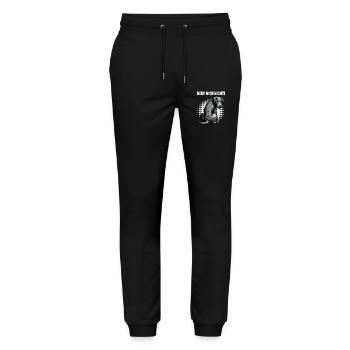 Nerv Mich Nicht Irischer Wolfshund Wolfshundhalter - Stanley/Stella Unisex Bio Jogginghose Mover  - Schwarz - Vorne - Marisol (170cm) & Nik (191cm)