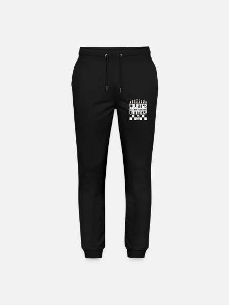 Chess Chess Player Chessboard - Stanley/Stella Mover Unisex Organic Jogging Trousers - black