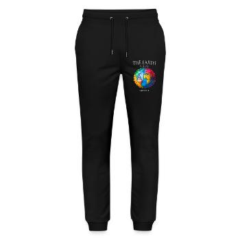 The Earth Without Art - Stanley/Stella Mover Unisex Organic Jogging Trousers - black - Front - Marisol (170cm) & Nik (191cm)
