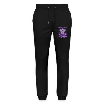 Je m’en souviendrai pour vous – Éducation sur la démence - Pantalon de jogging bio MOVER Stanley/Stella unisexe - noir - Devant - Marisol (170cm) & Nik (191cm)