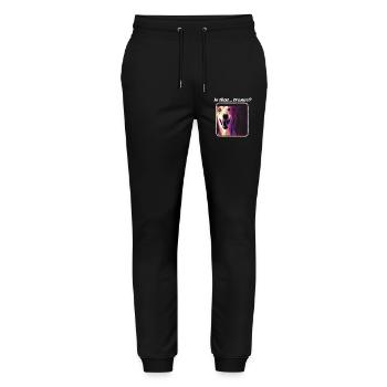 Ist das Trance – Fun Dog, Trance Musik-Idee - Stanley/Stella Unisex Bio Jogginghose Mover  - Schwarz - Vorne - Marisol (170cm) & Nik (191cm)